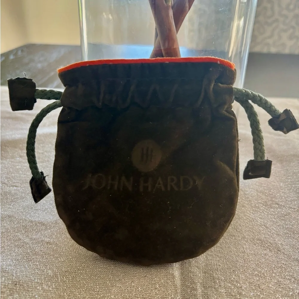 John Hardy Blue Topaz Gold and Silver Necklace NWT - Picture 6 of 6